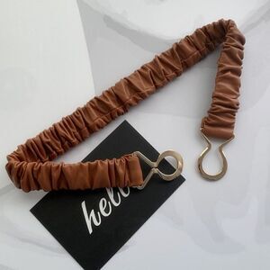 2/$21 Ladies Brown Ladies Scrunchy Belt